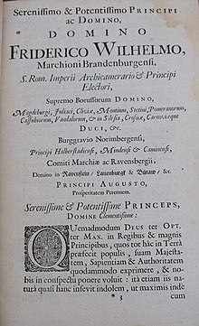 First page of a 1672 copy of 