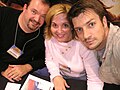 Tracy Hickman, Laura Hickman and Nathan Fillion at Gencon SoCal