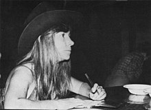 Roberta Williams wearing a cowboy hat